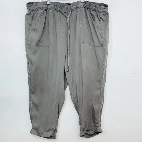 Love Ledgend Pants - Love Ledgend  Chambray Jogger Pants Woman‎ 22 Elastic Drawstring Waist 3769